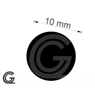 NBR rubber rondsnoer | Per meter | Ø 10 mm